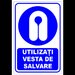 Indicator utilizati vesta de salvare